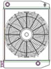 ClassicCool ComboUnit Universal Fit Radiator and Fan Single Pass Crossflow Design 22" x 15.50" with 16AN Inlet/Outlet - image 1