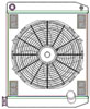ClassicCool ComboUnit Universal Fit Radiator and Fan Single Pass Crossflow Design 24" x 19" with 16AN Inlet - image 1