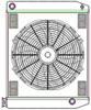 ClassicCool ComboUnit Universal Fit Radiator and Fan Single Pass Crossflow Design 24" x 19" with 16AN Inlet/Outlet - image 1