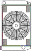 ClassicCool ComboUnit Universal Fit Radiator and Fan Single Pass Crossflow Design 26" x 15.50" with Straight Outlet - image 1