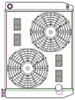 ClassicCool ComboUnit Universal Fit Radiator and Fan Single Pass Crossflow Design 26" x 19" with 16AN Inlet - image 1