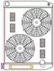 ClassicCool ComboUnit Universal Fit Radiator and Fan Single Pass Crossflow Design 26" x 19" with Transmission Cooler - image 1