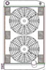 ClassicCool ComboUnit Universal Fit Radiator and Fan Single Pass Crossflow Design 27.50" x 15.50" with 16AN Inlet - image 1