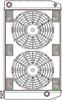 ClassicCool ComboUnit Universal Fit Radiator and Fan Single Pass Crossflow Design 27.50" x 15.50" with 16AN Inlet/Outlet - image 1
