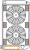 ClassicCool ComboUnit Universal Fit Radiator and Fan Single Pass Crossflow Design 27.50" x 15.50" with Transmission Cooler - image 1