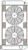 ClassicCool ComboUnit Universal Fit Radiator and Fan Single Pass Crossflow Design 27.50" x 15.50" with Straight Outlet - image 1