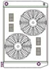 ClassicCool ComboUnit Universal Fit Radiator and Fan Single Pass Crossflow Design 27.50" x 19" with 16AN Inlet/Outlet - image 1