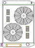 ClassicCool ComboUnit Universal Fit Radiator and Fan Single Pass Crossflow Design 27.50" x 19" with Transmission Cooler - image 1