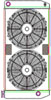 ClassicCool ComboUnit Universal Fit Radiator and Fan Single Pass Crossflow Design 31" x 15.50" with 16AN Inlet/Outlet - image 1