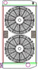 ClassicCool ComboUnit Universal Fit Radiator and Fan Single Pass Crossflow Design 31" x 15.50" with Straight Outlet - image 1