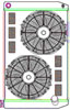 ClassicCool ComboUnit Universal Fit Radiator and Fan Single Pass Crossflow Design 31" x 19" with 16AN Inlet - image 1