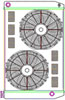 ClassicCool ComboUnit Universal Fit Radiator and Fan Single Pass Crossflow Design 31" x 19" with 16AN Inlet/Outlet - image 1