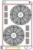 ClassicCool ComboUnit Universal Fit Radiator and Fan Single Pass Crossflow Design 31" x 19" with Transmission Cooler - image 1