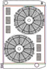 ClassicCool ComboUnit Universal Fit Radiator and Fan Single Pass Crossflow Design 31" x 19" with Straight Outlet - image 1