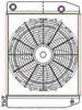 ClassicCool ComboUnit Universal Fit Radiator and Fan Dual Pass Crossflow Design 22" x 15.50" with 16AN Inlet/Outlet - image 1