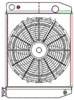ClassicCool ComboUnit Universal Fit Radiator and Fan Dual Pass Crossflow Design 22" x 15.50" for LS Swap - image 1