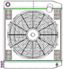 ClassicCool CombuUnit Universal Fit Radiator and Fan Dual Pass Crossflow Design 22" x 19" with 16AN Inlet - image 1