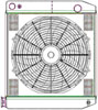 ClassicCool ComboUnit Universal Fit Radiator and Fan Dual Pass Crossflow Design 22" x 19" for LS Swap - image 1