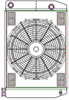 ClassicCool ComboUnit Universal Fit Radiator and Fan Dual Pass Crossflow Design 24" x 15.50" with 16AN Inlet/Outlet - image 1