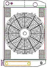 ClassicCool CombuUnit Universal Fit Radiator and Fan Dual Pass Crossflow Design 24" x 15.50" for LS Swap with Cooler - image 1