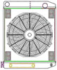 ClassicCool ComboUnit Universal Fit Radiator and Fan Dual Pass Crossflow Design 24" x 19" with Transmission Cooler - image 1