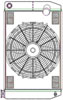 ClassicCool CombuUnit Universal Fit Radiator and Fan Dual Pass Crossflow Design 26" x 15.50" with 16AN Inlet - image 1