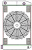 ClassicCool ComboUnit Universal Fit Radiator and Fan Dual Pass Crossflow Design 26" x 15.50" with 16AN Inlet/Outlet - image 1