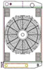 ClassicCool CombuUnit Universal Fit Radiator and Fan Dual Pass Crossflow Design 26" x 15.50" for LS Swap with Cooler - image 1