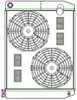 ClassicCool CombuUnit Universal Fit Radiator and Fan Dual Pass Crossflow Design 26" x 19" with 16AN Inlet - image 1
