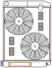 ClassicCool ComboUnit Universal Fit Radiator and Fan Dual Pass Crossflow Design 26" x 19" with Transmission Cooler - image 1