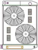 ClassicCool CombuUnit Universal Fit Radiator and Fan Dual Pass Crossflow Design 26" x 19" for LS Swap with Transmission Cooler - image 1