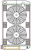ClassicCool ComboUnit Universal Fit Radiator and Fan Dual Pass Crossflow Design 27.50" x 15.50" with Transmission Cooler - image 1