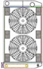 ClassicCool ComboUnit Universal Fit Radiator and Fan Dual Pass Crossflow Design 27.50" x 15.50" with Transmission Cooler - image 1