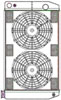 ClassicCool ComboUnit Universal Fit Radiator and Fan Dual Pass Crossflow Design 27.50" x 15.50" for LS Swap - image 1