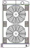 ClassicCool ComboUnit Universal Fit Radiator and Fan Dual Pass Crossflow Design 27.50" x 15.50" with Straight Outlet - image 1