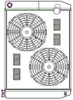 ClassicCool CombuUnit Universal Fit Radiator and Fan Dual Pass Crossflow Design 27.50" x 19" with 16AN Inlet - image 1