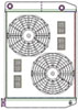 ClassicCool ComboUnit Universal Fit Radiator and Fan Dual Pass Crossflow Design 27.50" x 19" with 16AN Inlet/Outlet - image 1