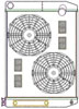 ClassicCool ComboUnit Universal Fit Radiator and Fan Dual Pass Crossflow Design 27.50" x 19" with Transmission Cooler - image 1