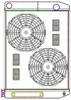ClassicCool ComboUnit Universal Fit Radiator and Fan Dual Pass Crossflow Design 27.50" x 19" with Transmission Cooler - image 1