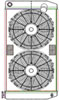 ClassicCool CombuUnit Universal Fit Radiator and Fan Dual Pass Crossflow Design 31" x 15.50" with 16AN Inlet - image 1