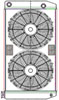 ClassicCool ComboUnit Universal Fit Radiator and Fan Dual Pass Crossflow Design 31" x 15.50" with 16AN Inlet/Outlet - image 1