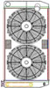 ClassicCool ComboUnit Universal Fit Radiator and Fan Dual Pass Crossflow Design 31" x 15.50" with Transmission Cooler - image 1