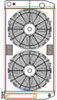 ClassicCool CombuUnit Universal Fit Radiator and Fan Dual Pass Crossflow Design 31" x 15.50" for LS Swap with Cooler - image 1