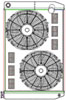 ClassicCool CombuUnit Universal Fit Radiator and Fan Dual Pass Crossflow Design 31" x 19" with 16AN Inlet - image 1