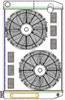 ClassicCool ComboUnit Universal Fit Radiator and Fan Dual Pass Crossflow Design 31" x 19" with Transmission Cooler - image 1