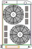 ClassicCool CombuUnit Universal Fit Radiator and Fan Dual Pass Crossflow Design 31" x 19" for LS Swap with Cooler - image 1