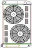 ClassicCool ComboUnit Universal Fit Radiator and Fan Dual Pass Crossflow Design 31" x 19" with Transmission Cooler - image 1