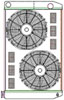ClassicCool ComboUnit Universal Fit Radiator and Fan Dual Pass Crossflow Design 31" x 19" with Straight Outlet - image 1