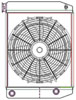 ClassicCool ComboUnit Universal Fit Radiator and Fan Dual Pass Crossflow Design 22" x 15.50" with 16AN Inlet/Outlet - image 1
