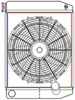 ClassicCool ComboUnit Universal Fit Radiator and Fan Dual Pass Crossflow Design 22" x 15.50" with No Options - image 1